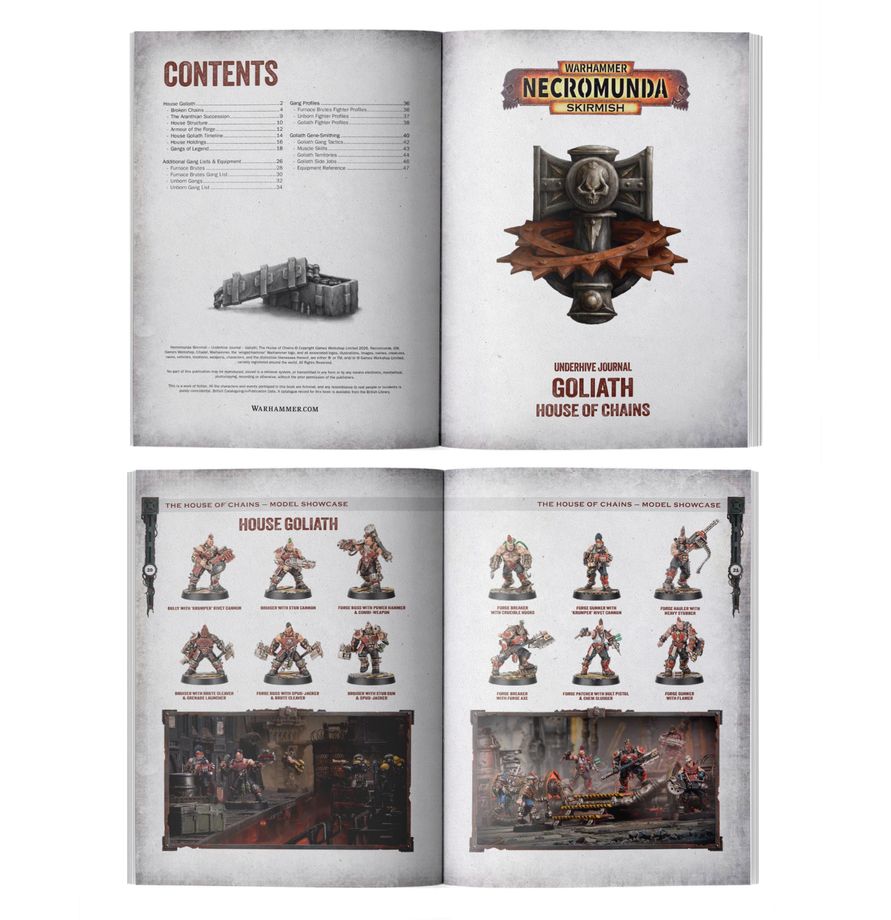 Warhammer Necromunda Skirmish Underhive Journal: Goliath- The House of Chains