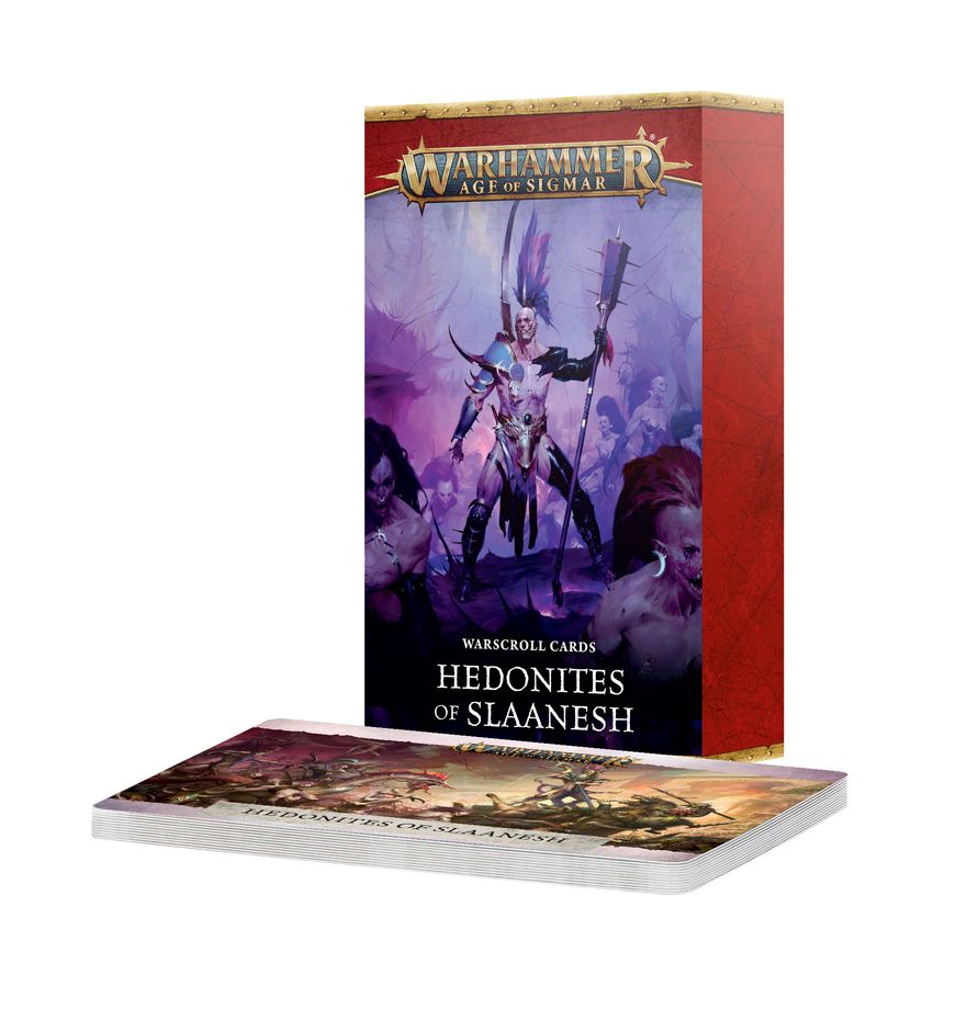 Warhammer Age of Sigmar: Warscroll Cards- Hedonites of Slaanesh