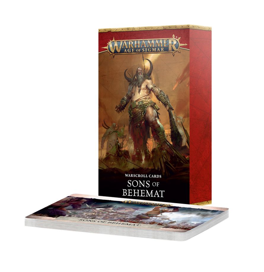 Warhammer Age of Sigmar: Warscroll Cards- Sons of Behemat