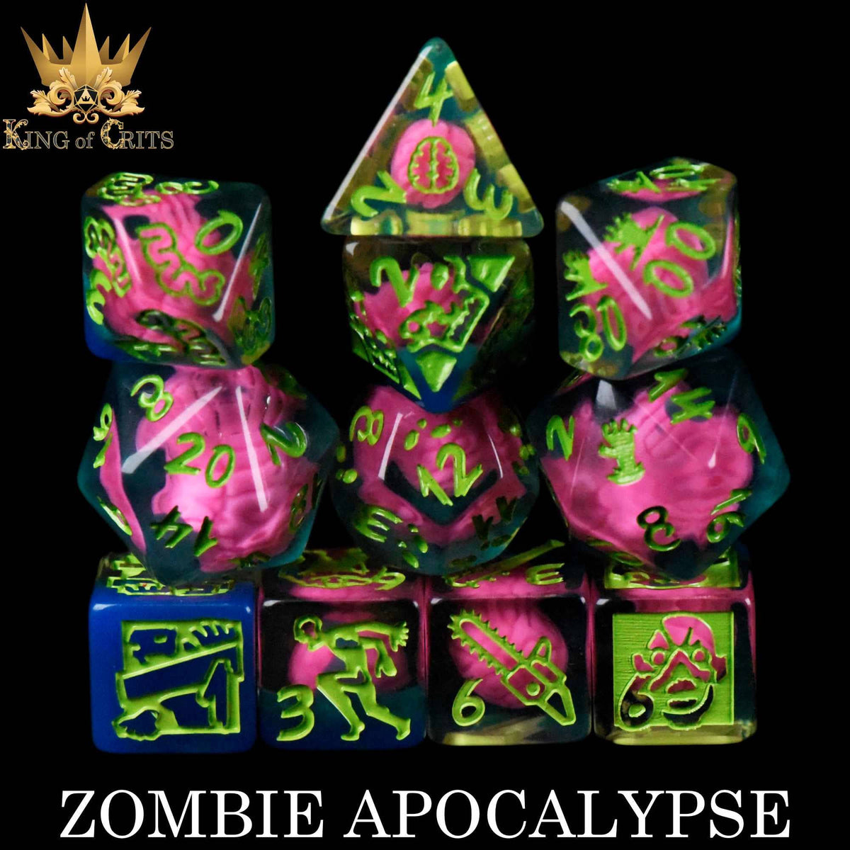 DND Dice- Zombie Apocalypse - 11 Dice Set