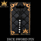 DND Dice - Dice Sword (Enamel Pin)