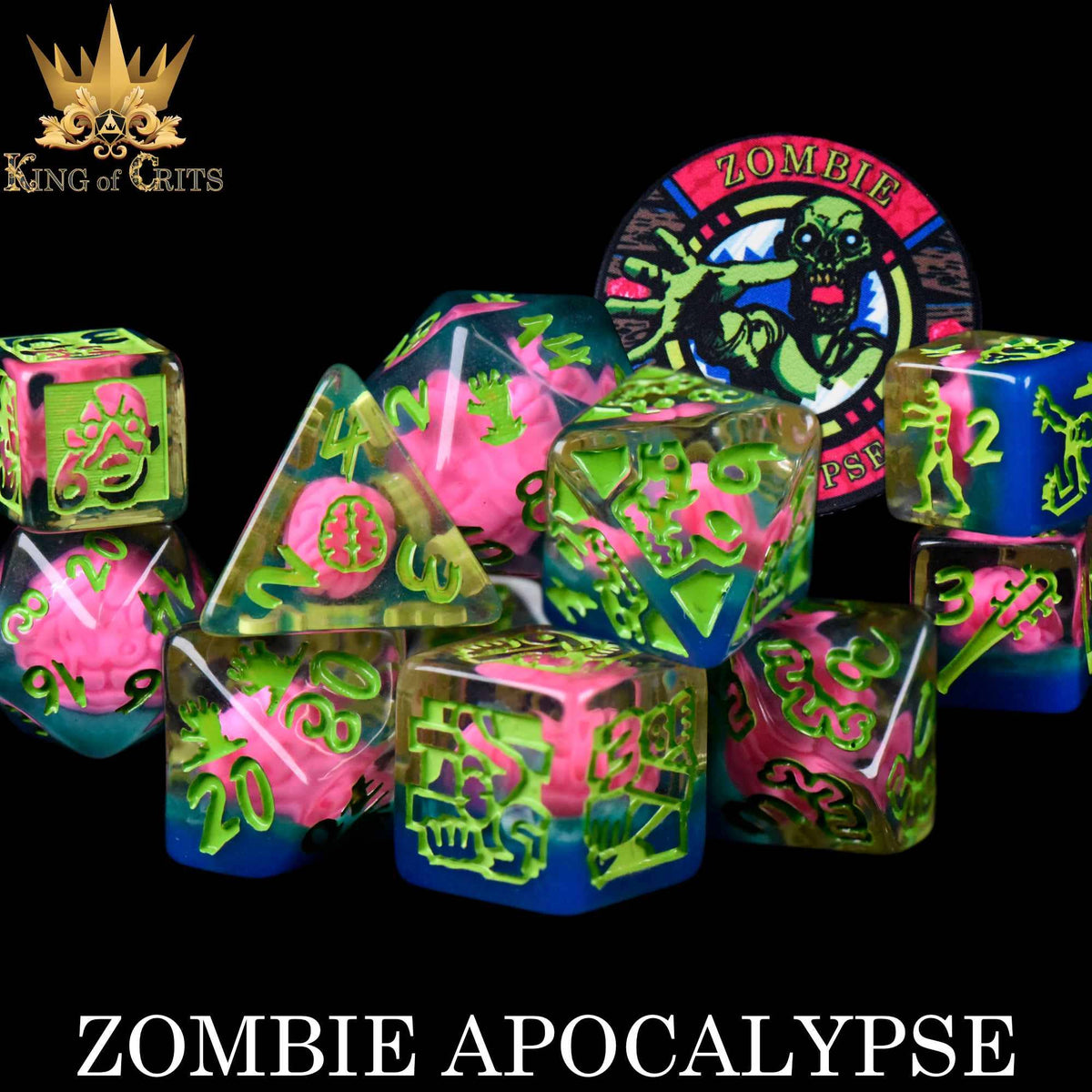 DND Dice- Zombie Apocalypse - 11 Dice Set