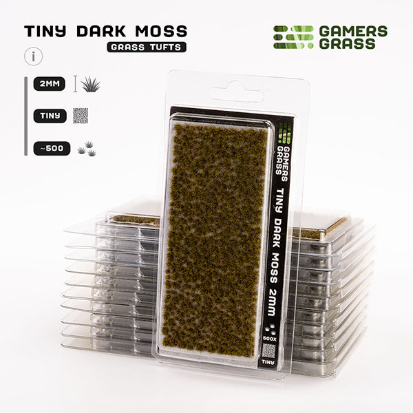 Gamers Grass Tufts:  Tiny Tufts- Dark Moss- Tiny