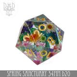 DND Dice - 34mm D20 Spring Sanctuary