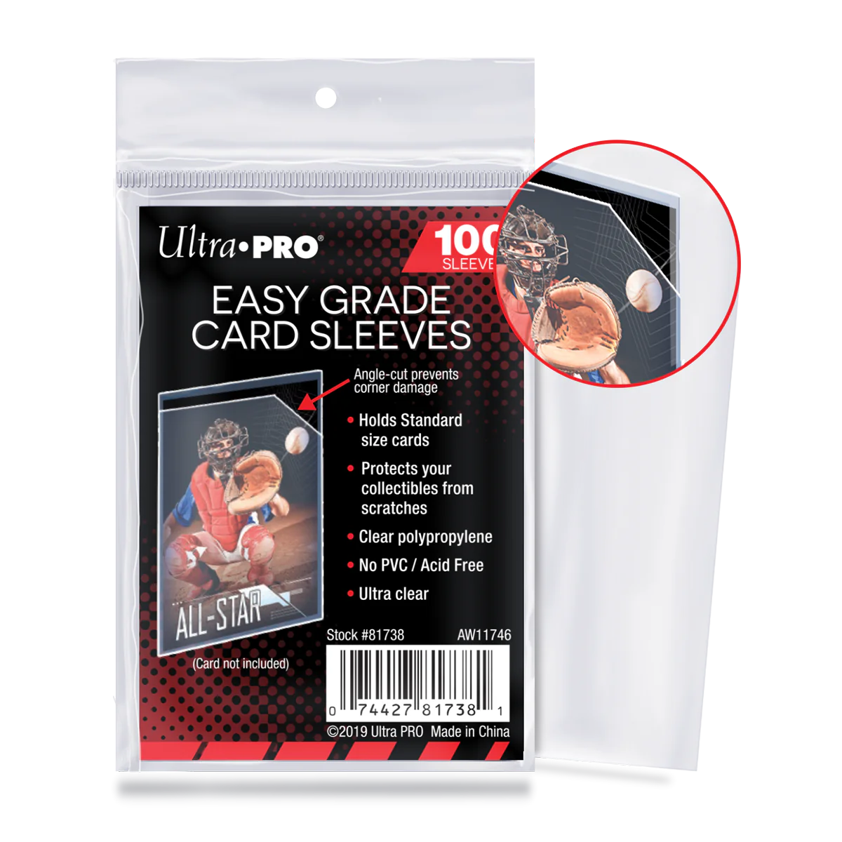 Ultra Pro Easy Grade Card Sleeves - 100 count