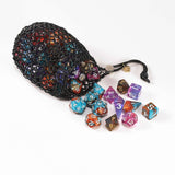 Hymgho Premium Dice - Hero's Chainmail Dice Bag - Black