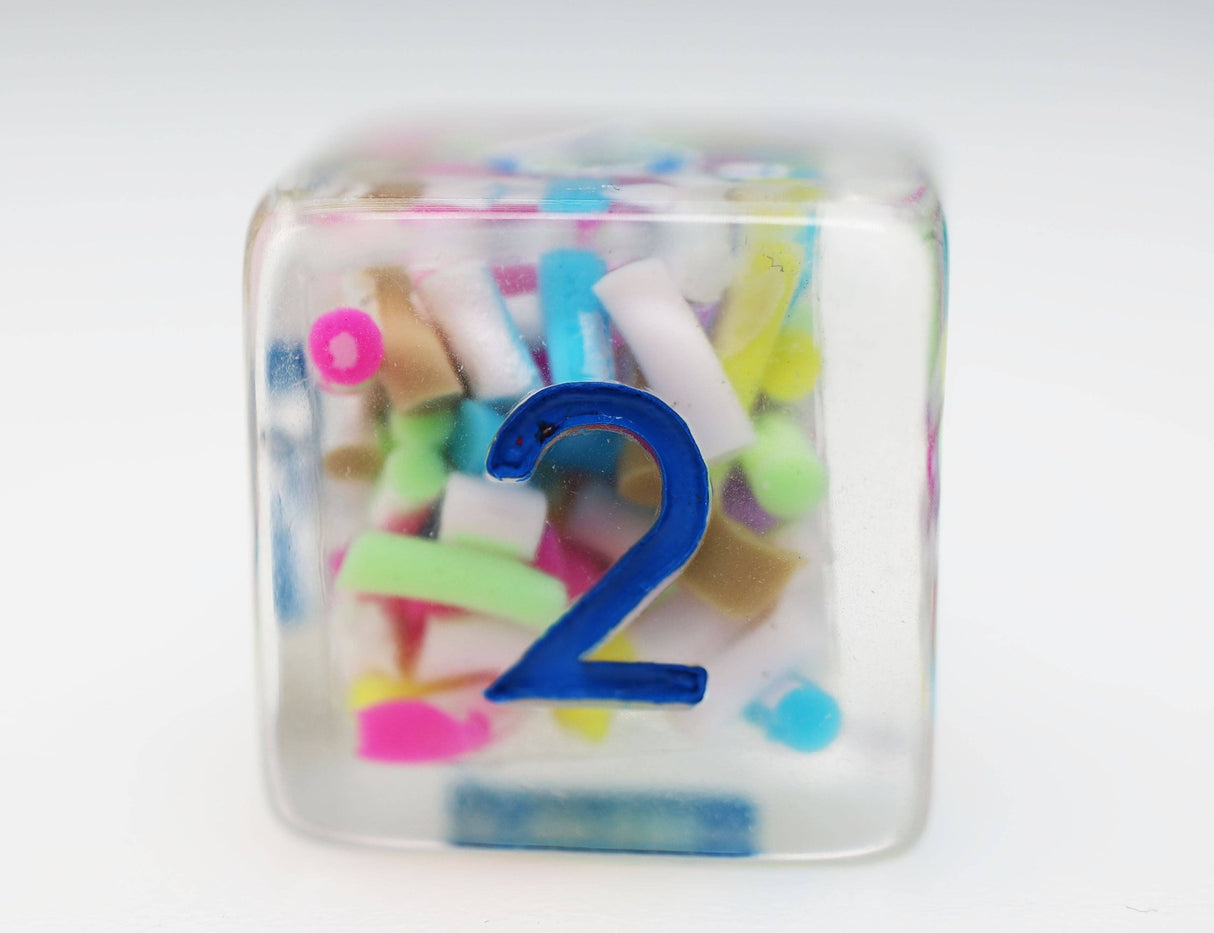 Foam Brain: Ice Cream Sprinkles RPG Dice Set