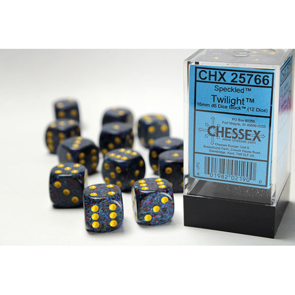 Chessex: 16mm 12d6 Speckled: Twilight