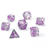 Hymgho Premium Dice - Wyrmforged Rollers Round Edge Resin RPG Dice Set - Opossum