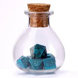 Hymgho Premium Dice - Unseelie Mini RPG Dice set - Blue