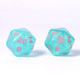 Hymgho Premium Dice - Wyrmforged Rollers - Rounded Edge 8 Piece Polyhedral Dice se