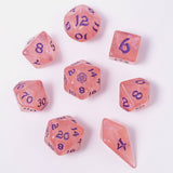 Hymgho Premium Dice - Wyrmforged Rollers - Rounded Edge 8 Piece Polyhedral Dice se