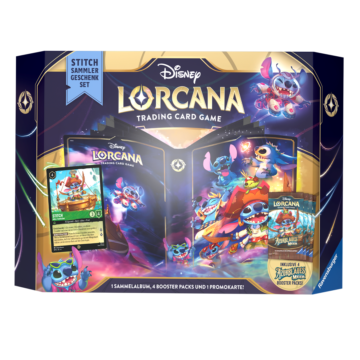 Disney Lorcana TCG: Azurite Sea - Collector`s Gift Set, Stitch