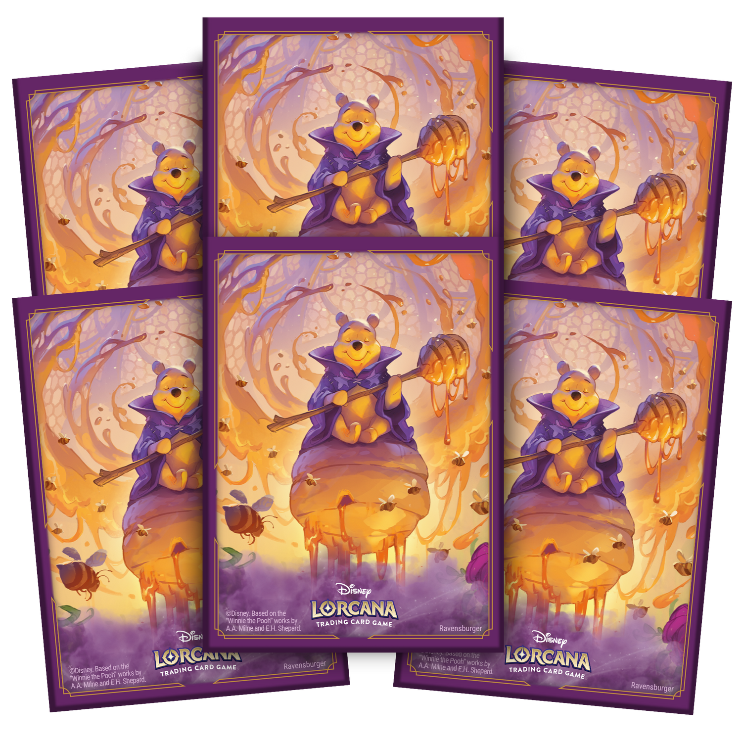Disney Lorcana TCG: Azurite Sea - Card Sleeves, Winnie The Pooh Disney Lorcana TCG: Azurite Sea - Card Sleeves, Winnie The Pooh