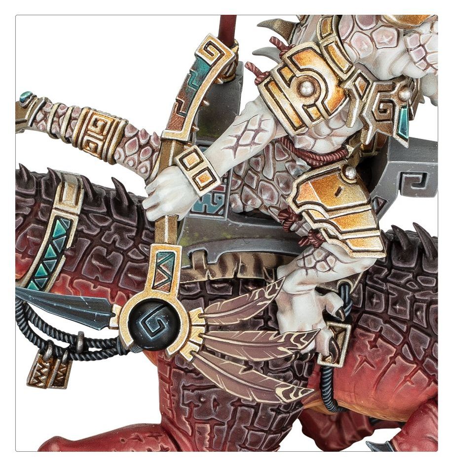 Warhammer Age of Sigmar Seraphon: Saurus Scar-Veteran on Aggradon