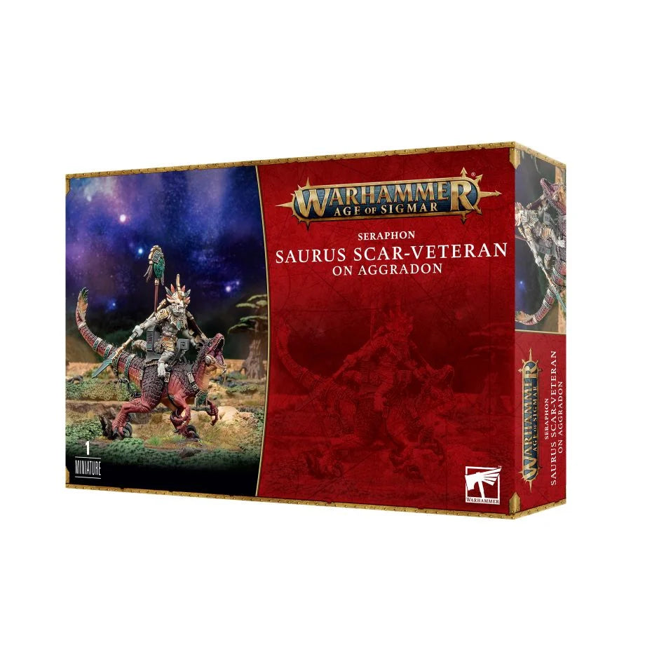 Warhammer Age of Sigmar: Seraphon: Saurus Scar-Ventran on Aggradon