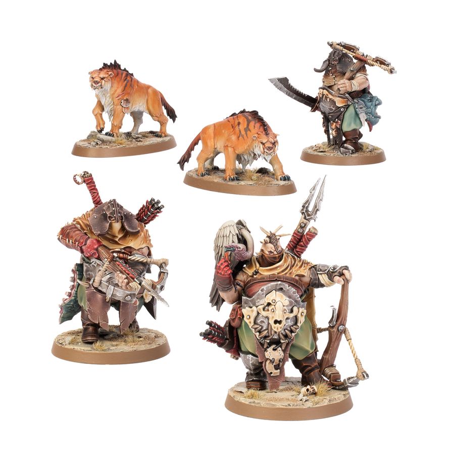 Warhammer: Age of Sigmar Ogor Mawtribes- Hunters with Sabrefangs