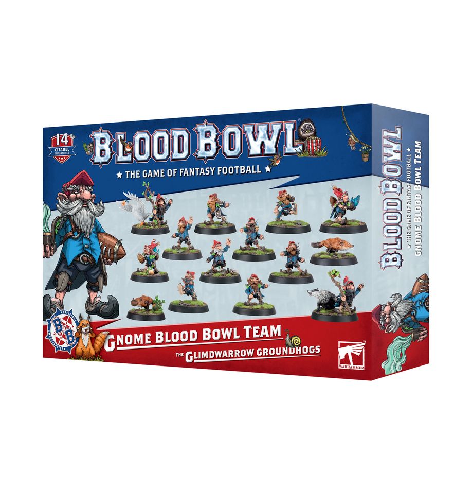Warhammer- Gnome Blood Bowl Team: The Glimdwarrow Groundhogs