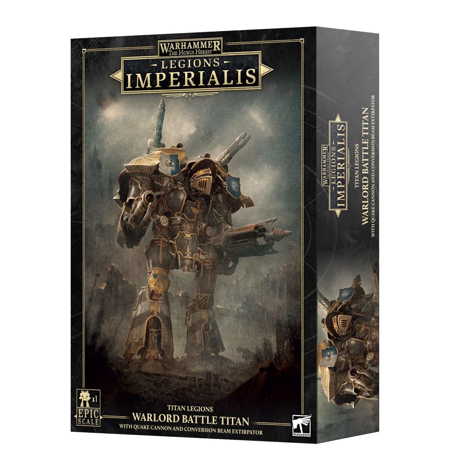 Warhammer The Horus Hersey Legions Imperialis: Warlord Titan with Quake Cannon and Conversion Beam Extirpator