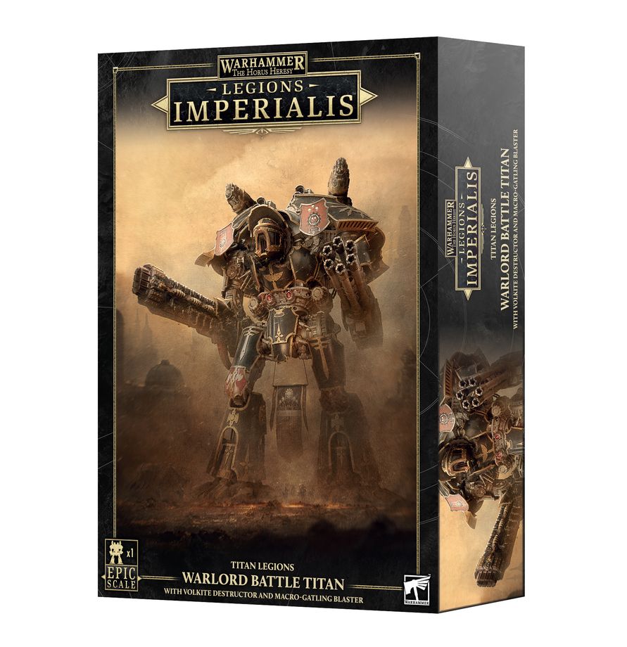 Warhammer The Horus Hersey Legions Imperialis: Warlord Titan with Volkite Destructor and Macro-Gatling Blaster