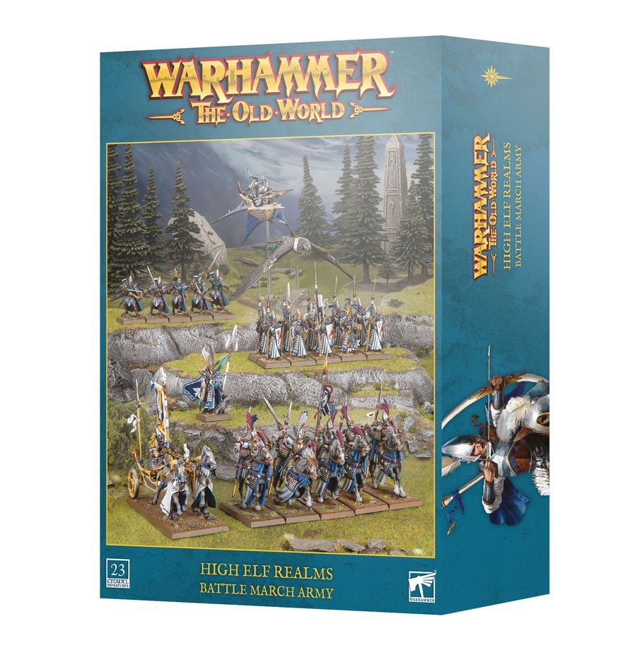 Warhammer The Old World- High Elf Realms: Battle March Army