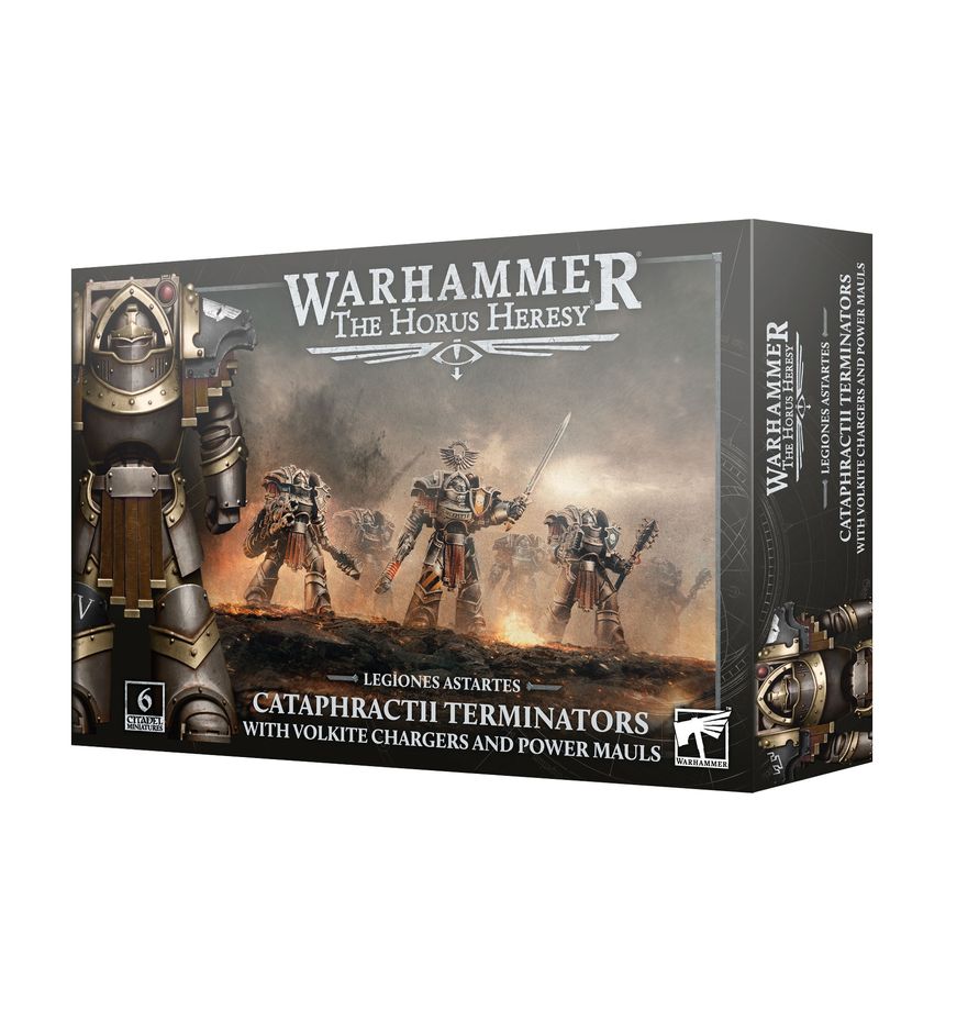 Warhammer Legions Astartes: Cataphractii Terminators with Volkite Chargers and Power Mauls