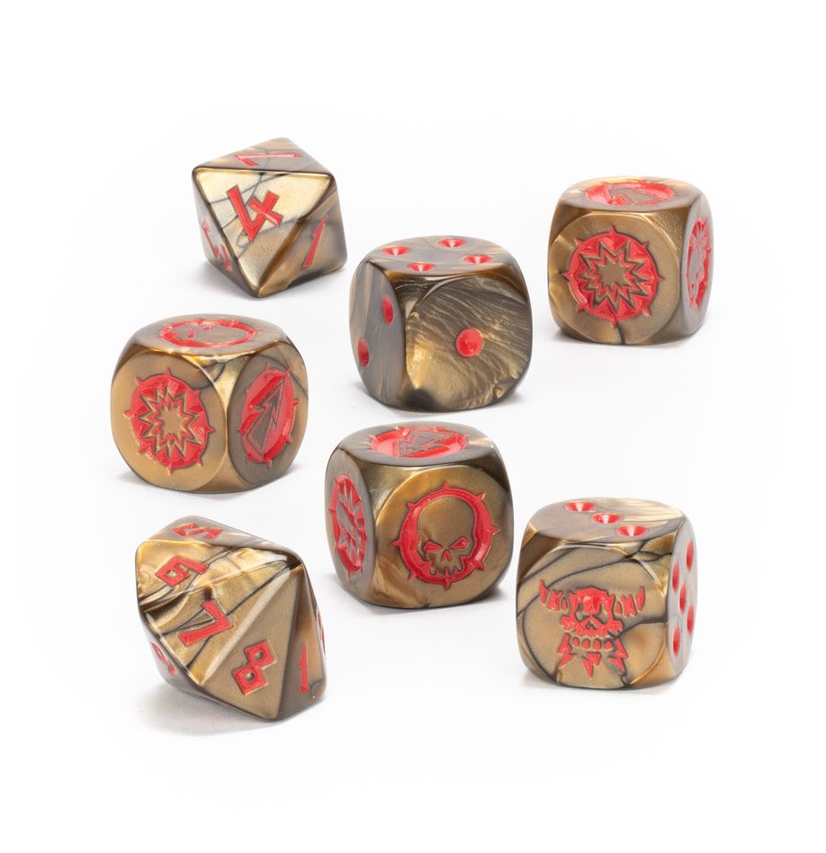 Chaos Dwarf Blood Bowl Team – Dice Set