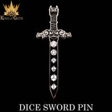 DND Dice - Dice Sword (Enamel Pin)