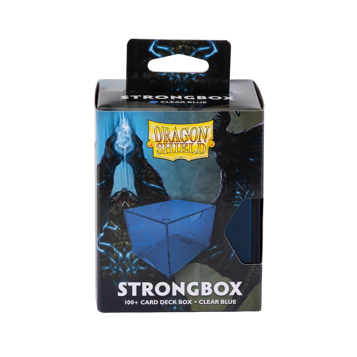 Dragon Shield Deckbox: 100+ Strongbox- Clear Blue