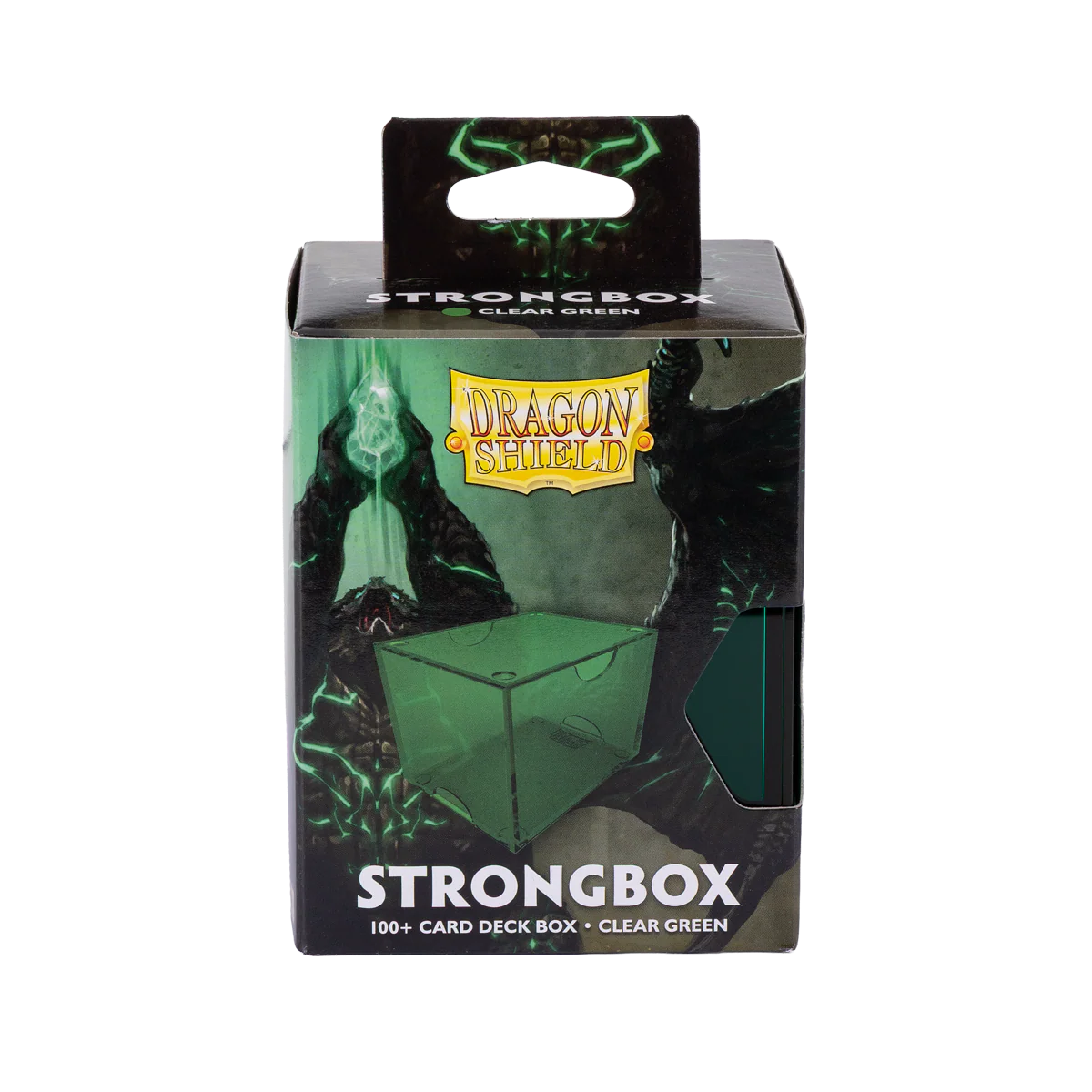 Dragon Shield Deckbox: 100+ Strongbox- Clear Green