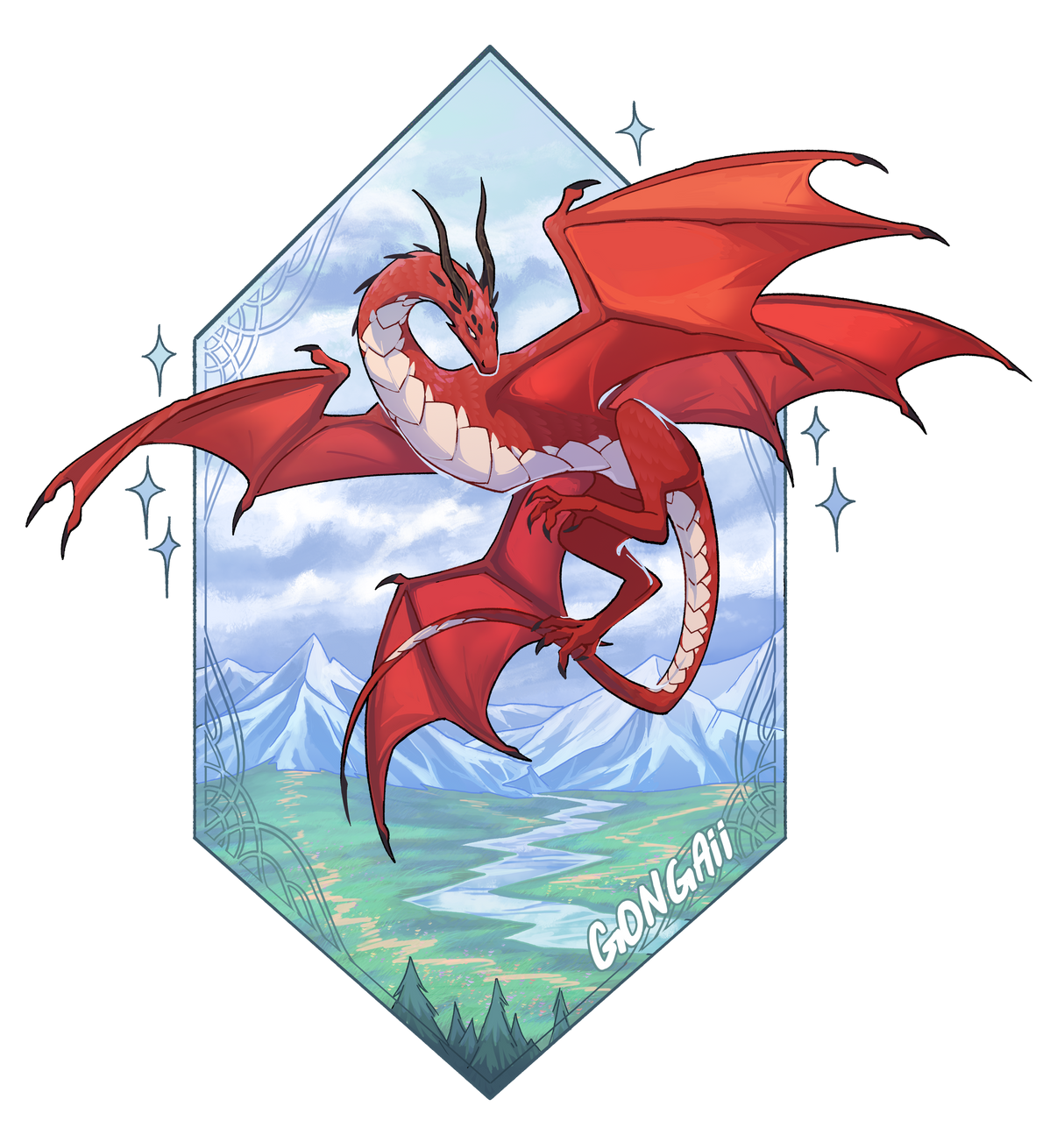 Gongaii Dibond Poster