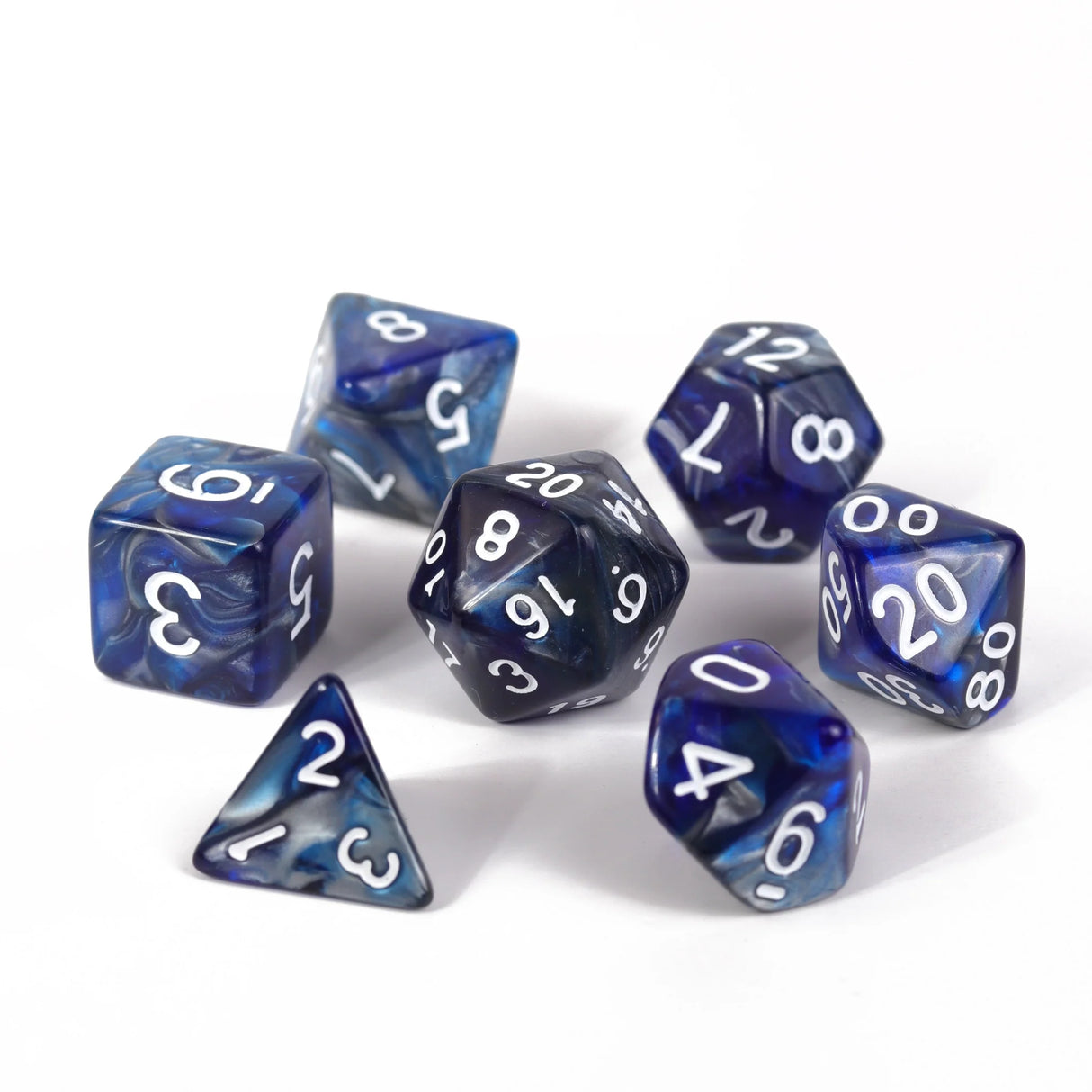 Die Hard Dice:  7pc RPG Set - Cold Iron