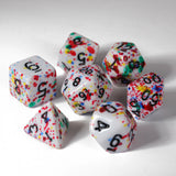 Die Hard Dice: 7pc RPG Set - Color Spray - Rainbow