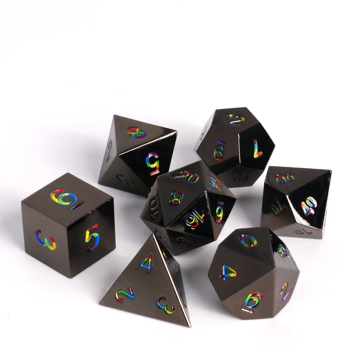 Die Hard Dice: 7pc RPG Set - Dark Rainbow