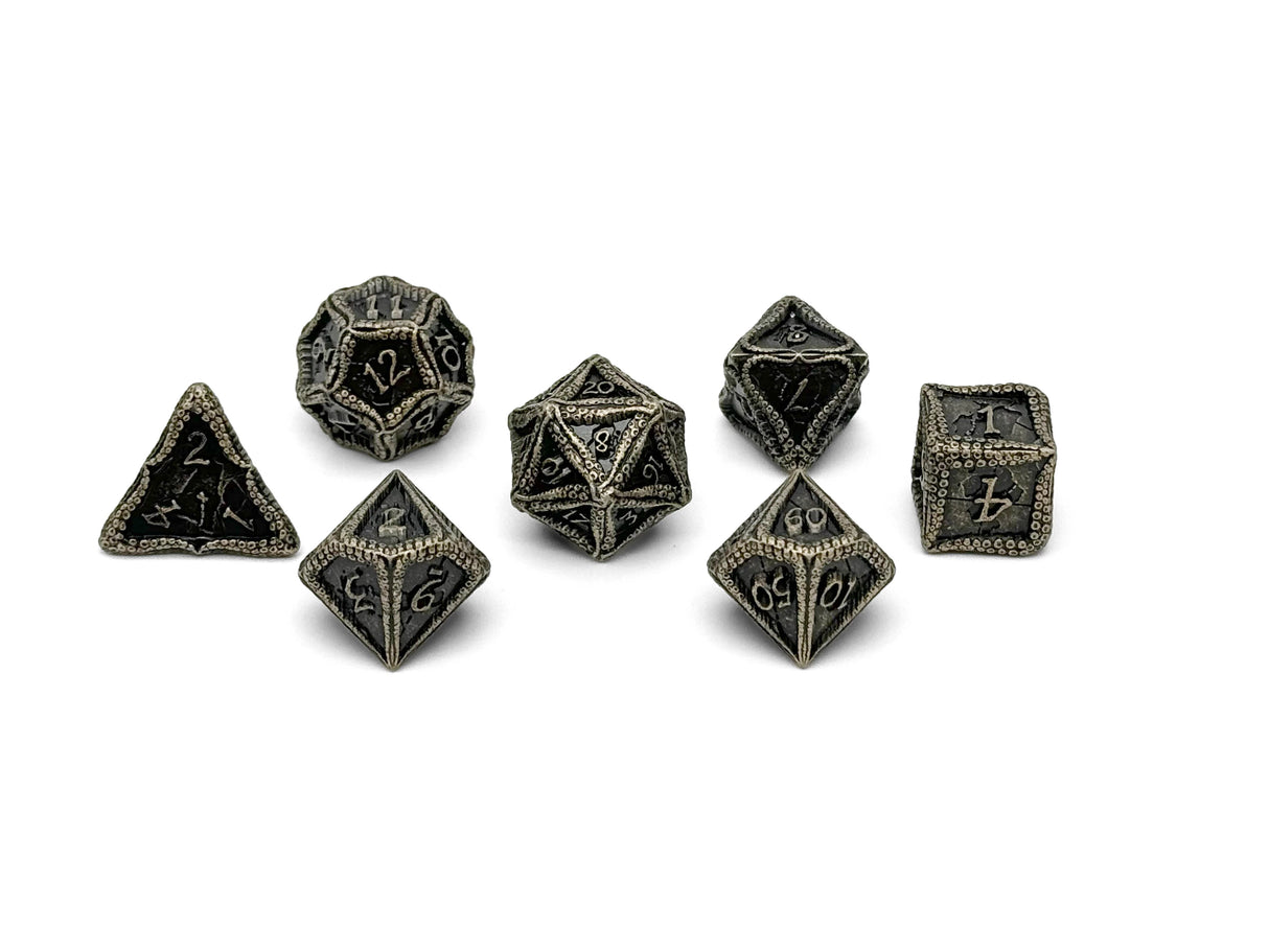 Norse Foundry: Pirate Dice - Pieces of 8 7 Piece RPG set Alloy Dice