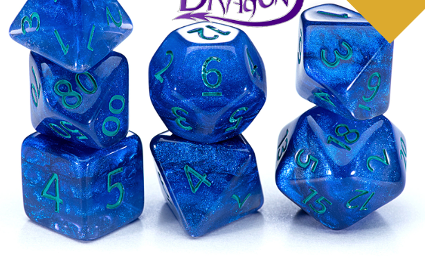 Gate Keeper Dice: Astral Dragons Holographic Dice 7 Die Set