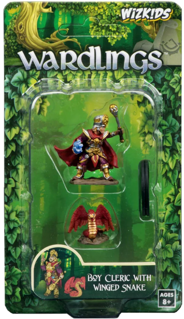 WizKids Wardlings: Boy Cleric with Winged Snake