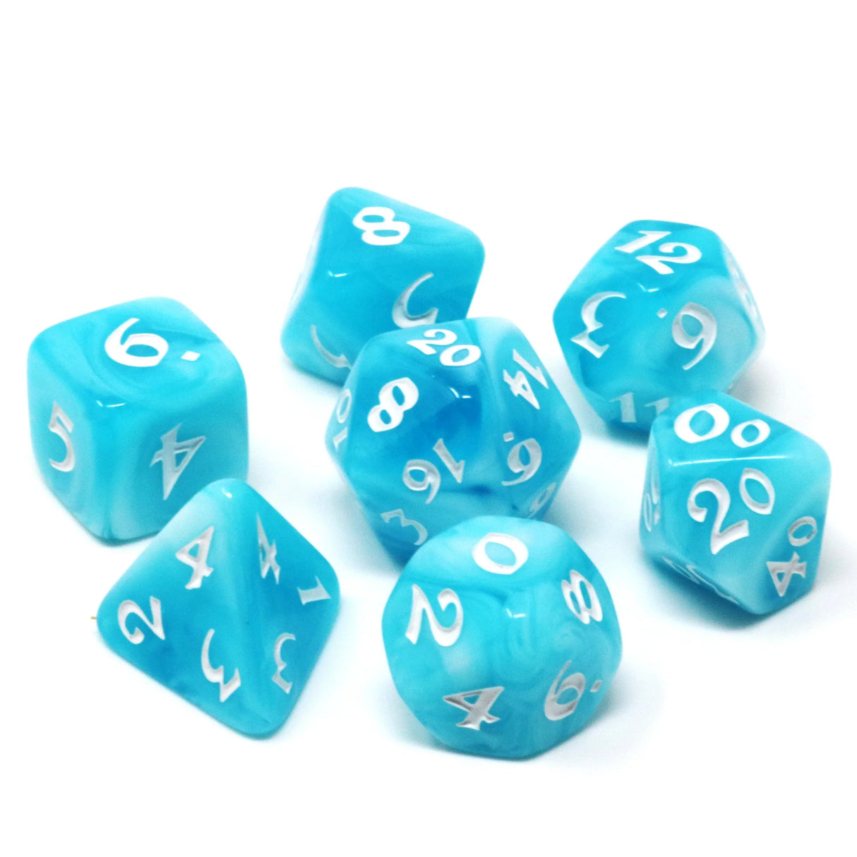 Die Hard Dice: 7pc RPG Set - Glacial Gale