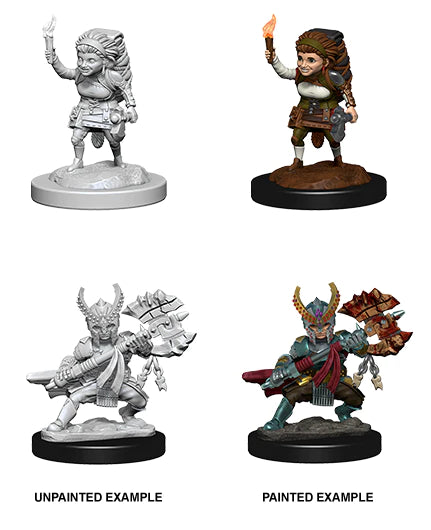 D&D Nolzur's Marvelous Unpainted Minis: Female Halfling Fighter