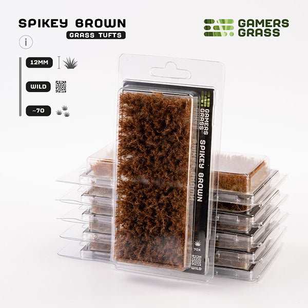 Gamers Grass Tufts:  Tufts- Spikey Brown 12mm- Wild