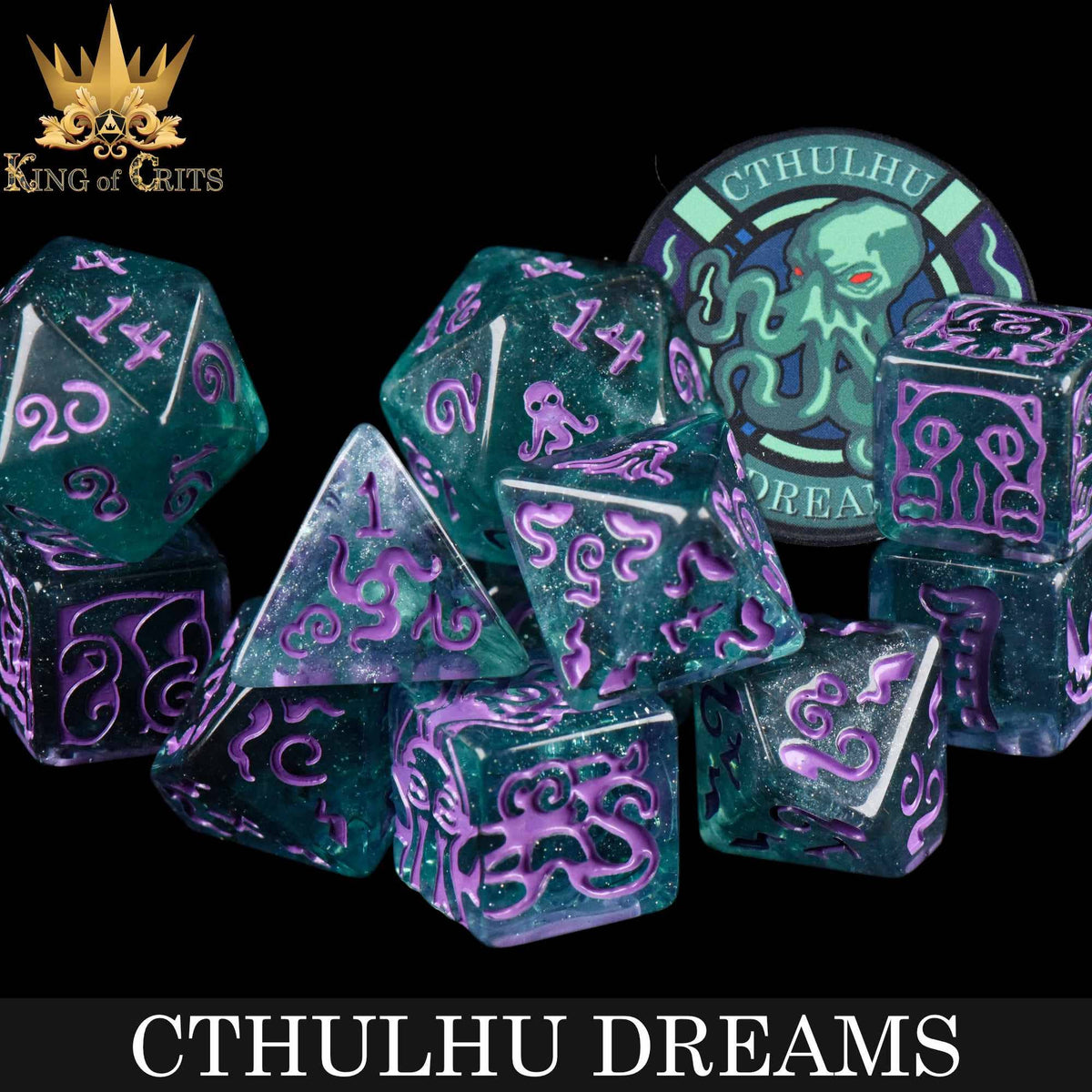 DND Dice - Cthulhu Dreams - 11 Dice Set
