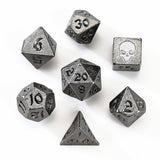 Hymgho Premium Dice - Unseelie Mini Metal RPG Dice Set  - Gunmetal