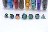 Hymgho Premium Dice - 10MM Mini RPG Dice Set - Rainbow
