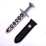 Hymgho Premium Dice - Rose Dagger Resin Dice Case - Silver
