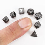 Hymgho Premium Dice - Unseelie Mini Metal RPG Dice Set  - Gunmetal