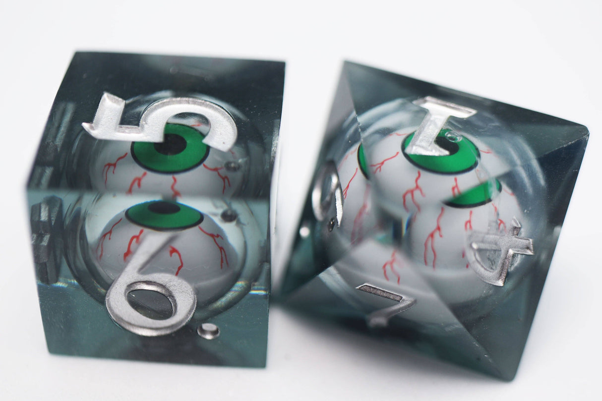 Foam Brain: Sharp Edge Moving Eye RPG Dice Set - Inkshot