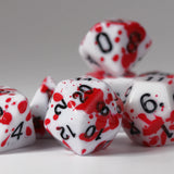 Die Hard Dice: 7pc RPG Set - Color Spray - Red