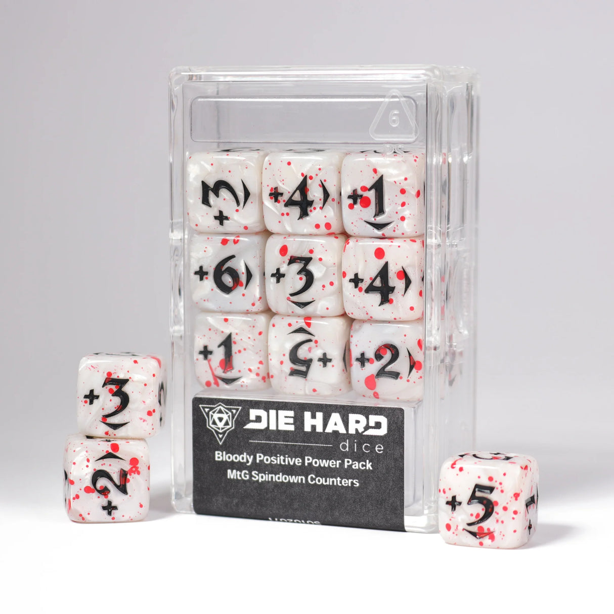 Die Hard Dice: MtG Spindown Counters - Bloody Positive Power Pack