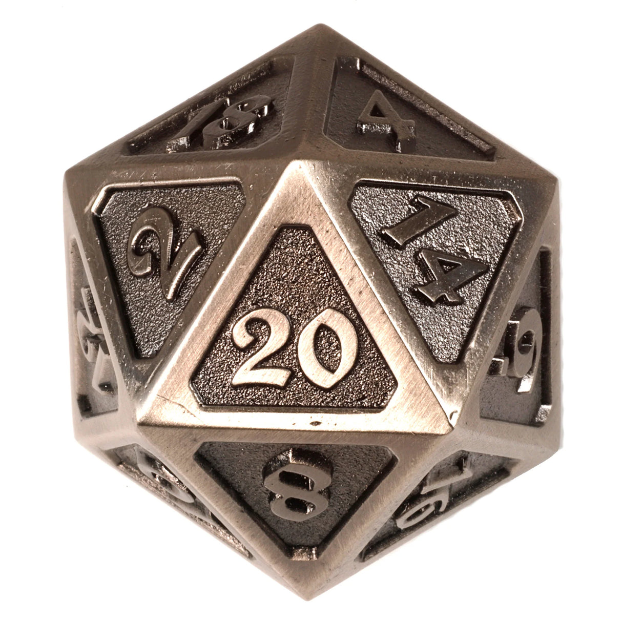 Die Hard Dice: Dire d20 - Mythica Battleworn Silver