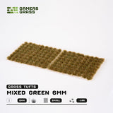 Gamers Grass Tufts: Tufts- Mixed Green 6mm- Small